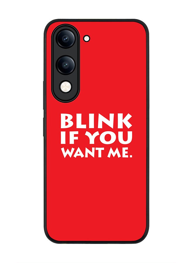 For vivo Y29s 5G / Y19s 5G Case,Slim fit Camera Protection, Shockproof Thin Phone cover  - Blink if you want me